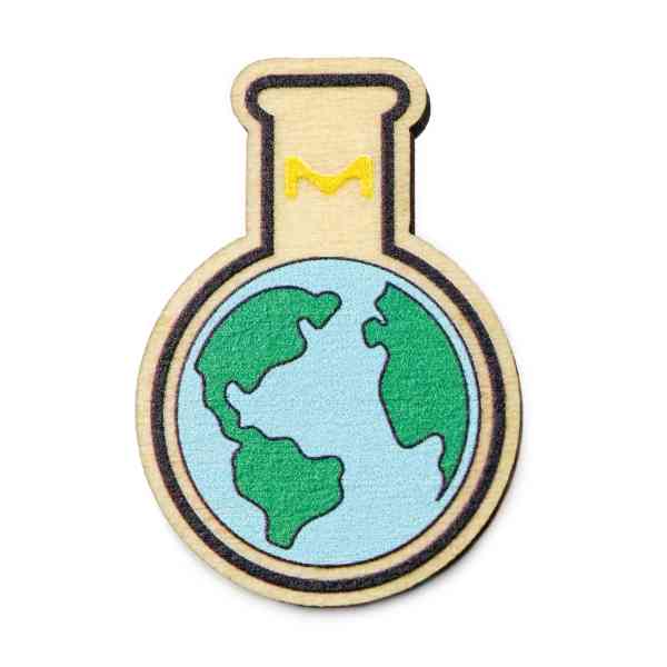 Wooden Pin Badges