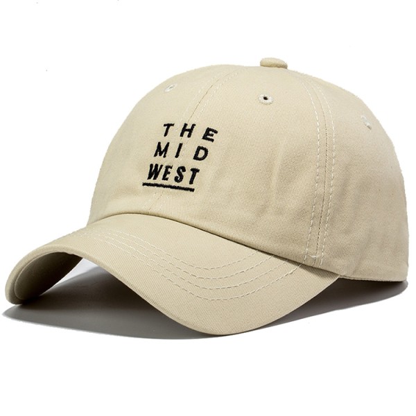 Beige baseball cap with