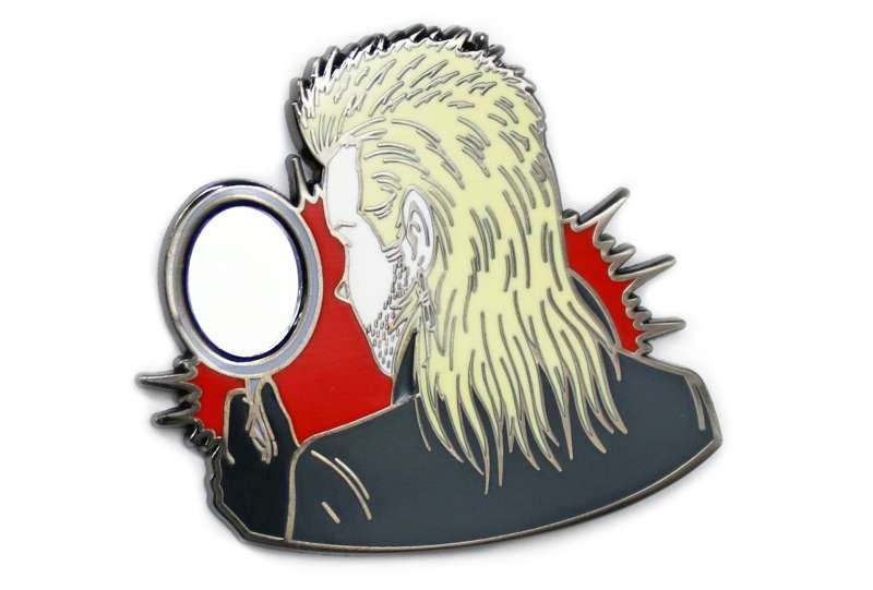 A fantastic looking Lost Boys pin featuring David looking into an actual mirror but casts no reflection.