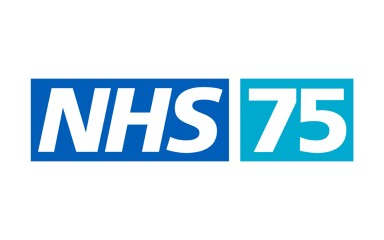 The NHS 75th birthday logo.