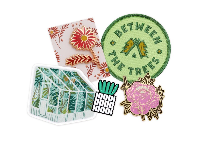 The competition between pins vs patches is strong with this collection of products that are both beautiful and thoughtfully made.