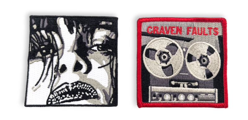 A couple of retro embroidered patches that embody the 80s and 90s.