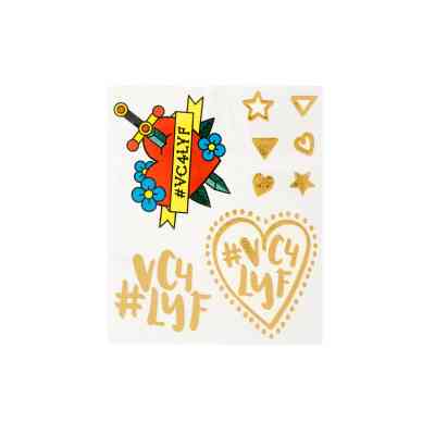 Temporary Metallic Tattoos